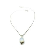 Necklace Pendant By Mariana Sweet Summer Coll. Glitzy Square White Opal & AB Austrian Crystals - Image 2