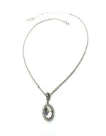 Necklace Pendant By Mariana Woman Luxurious Oval With Clear Swarovski Crystals-RO - Image 2