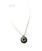 Mariana Necklace Pendant Sophisticated Round Beaded Jet, Black Diamond & AB Austrian Crystals Tuxedo Dancing the Night Away Coll. - Image 2