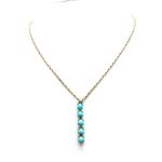 Mariana Necklace Pendant Lovely Muti Tier Howlite Chinese Turquoise Mineral My Treasures Coll.