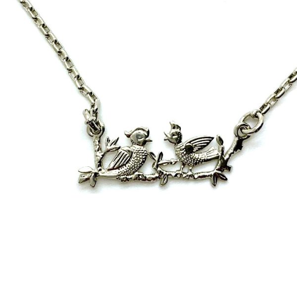 Necklace Pendant By Mariana Woman Finely Detailed Lovebird Branch