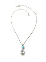 Necklace Pendant By Mariana Woman Double Tier AB and Clear Swarovski Crystals - Image 3