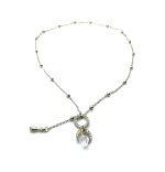 Mariana Necklace Pendant Beautiful Round, Crescent  & Charms Clear & AB Swarovski Crystals On A Clear Day Sweet Summer Coll. - Image 2