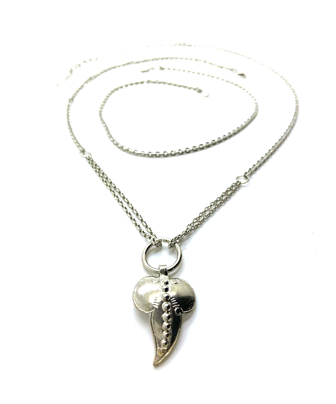 N-5583-RO (1) Necklace Pendant By Mariana Woman Rhodium Plated Beautiful Elephant Head shape - Image 1