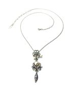 Mariana Necklace Pendant Exude Elegance Chandelier Pearl, AB, White Opal & Clear Swarovski Crystals On A Clear Day Sweet Summer Coll. - Image 2