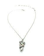 Necklace Pendant By Mariana Woman Glittering Flower and Marquise Opal Swarovski Crystals - Image 2