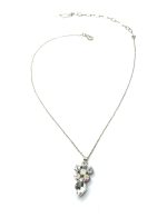 Necklace Pendant By Mariana Woman Glittering Flower and Marquise Opal Swarovski Crystals - Image 3