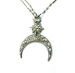 Necklace Pendant By Mariana Woman Radiant Star and Crescent Shape Opal Swarovski Crystals - Image 2
