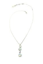 Mariana Necklace Pendant Fashionable Multi Tier Clear, AB & White Opal Swarovski Crystals On A Clear Day Sweet Summer Coll. - Image 3