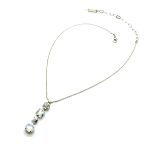 Mariana Necklace Pendant Fashionable Multi Tier Clear, AB & White Opal Swarovski Crystals On A Clear Day Sweet Summer Coll.