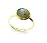 Mariana Ring Gorgeous Faceted Labradorite Mineral My Treasures Coll. - Image 3