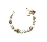 Mariana Bracelet Fab Earthy & Purple Austrian Crystals Songbook Coll. - Image 3