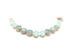 Mariana Bracelet Green Quartz Mineral & Aquamarine Swarovski Crystal My Treasures Coll. - Image 3
