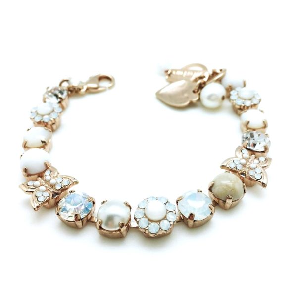 Bracelet By Mariana Woman Butterfly Pearl and Aventurine Swarovski Crystals