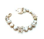 Bracelet By Mariana Woman Butterfly Pearl and Aventurine Swarovski Crystals - Image 3