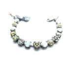 Mariana Bracelet Flower Shape Pearl, Clear, Champagne & Opal Austrian Crystals My Treasures Coll.