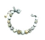 Mariana Bracelet Flower Shape Pearl, Clear, Champagne & Opal Austrian Crystals My Treasures Coll. - Image 3