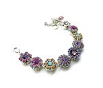 Mariana Bracelet Flower Beaded Multi Color Austrian Crystals Flower Power Coll. - Image 3
