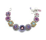 Mariana Bracelet Flower Beaded Multi Color Austrian Crystals Flower Power Coll. - Image 2