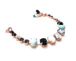 Mariana Bracelet Turquoise & White Shell & Clear,Blacks Austrian Crystals Zanzibar Africa Coll. - Image 3