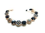 Mariana Bracelet Round & Flower Shape Jet & AB Austrian Crystals My Treasures Coll. - Image 2
