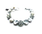 Mariana Bracelet Lovely Pearl Mineral, Clear & AB Austrian Crystal Sweet Summer Coll.