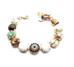 Mariana Bracelet Elegant Tiger Eye Mineral ,Topaz & White Opal Austrian Crystals Serai Cocktail Hour Coll. - Image 3