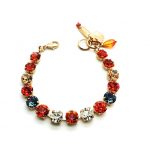 Mariana Bracelet Clear, Light Peach, Denim Blue, Hyacinth Austrian Crystals Gelato The Sweet Life Coll. - Image 3