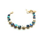 Mariana Bracelet Round Pearls & Blues Austrian Crystals My Treasures Coll.