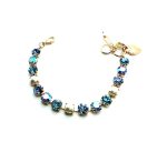 Mariana Bracelet Round Pearls & Blues Austrian Crystals My Treasures Coll. - Image 3