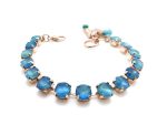 Bracelet By Mariana Woman Beautiful Blue Rhinestone Swarovski Crystals - Image 2