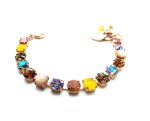 Mariana Bracelet Round Quartz Mineral & Colorful Austrian Crystals The Sweet Life Coll. - Image 3