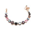 Mariana Bracelet Gorgeous Floral Greys & Pinks Austrian Crystals Madagascar Africa Coll. - Image 3