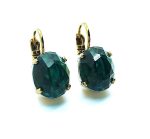 Earrings By Mariana Woman Gorgeous Oval Faceted Blue Topaz Mineral - Image 2