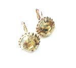 Mariana Earrings Octagon Golden Shadow Austrian Crystal My Treasures Coll. - Image 2