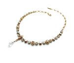 Mariana Necklace Floral Chrome, Pearl & Clear Crystal Swarovski Gardenia East Meets West Coll. - Image 2