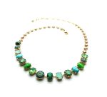 Necklace By Mariana Woman Turquoise and Malachite Minerals and Mix Swarovski Crystals - Image 3