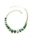 Necklace By Mariana Woman Turquoise and Malachite Minerals and Mix Swarovski Crystals - Image 2