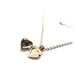 Mariana Necklace Heart Locket Pendant Aquamarine Swarovski Crystal My Treasures Coll. - Image 2