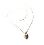 Mariana Necklace Heart Locket Pendant Aquamarine Swarovski Crystal My Treasures Coll. - Image 3