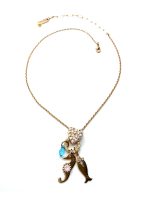Mariana Pendant Heart, Sea Horse & Fish Charms Pearl, Opal, Jonquil & Zircon Austrian Crystals Icons Coll. - Image 2
