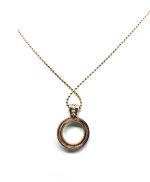 Mariana Necklace Pendant Simply Elegant Round Beaded Golden Shadow & White Opal Crystal Swarovski My Treasures Coll. - Image 2