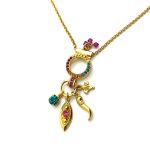 Necklace Pendant By Mariana Woman Charms Multi Color Swarovski Crystals
