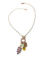 Mariana Necklace Pendant Marrakech Mineral & Colorful Swarovski Crystals My Treasures Coll. - Image 3