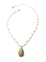 Mariana Necklace Pendant Colorful Pear Shaped Multi Color Austrian Crystals Nirvana Coll. - Image 3