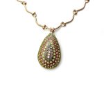 Mariana Necklace Pendant Colorful Pear Shaped Multi Color Austrian Crystals Nirvana Coll.
