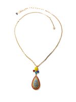 Mariana Necklace Pendant Pear Shaped Colorful Swarovski Crystals Fantasy Nirvana Coll. - Image 2