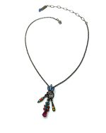 Mariana Necklace Pendant Fashionable Multi Color Swarovski Crystals Nirvana Coll. - Image 3