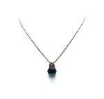 Mariana Necklace Pendant Faceted Topaz Mineral & Light Sapphire Austrian Crystal My Treasures Coll. - Image 2