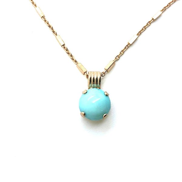 Mariana Necklace Pendant Adorable Round Howlite Chinese Turquoise My Treasures Coll.